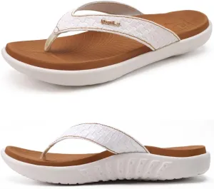 KuaiLu Womens Flip Flops Ladies Yoga Mat Comfortable Walking Thong Sandals With Plantar Fasciitis Arch Support Slip On Indoor Outdoor For Summer