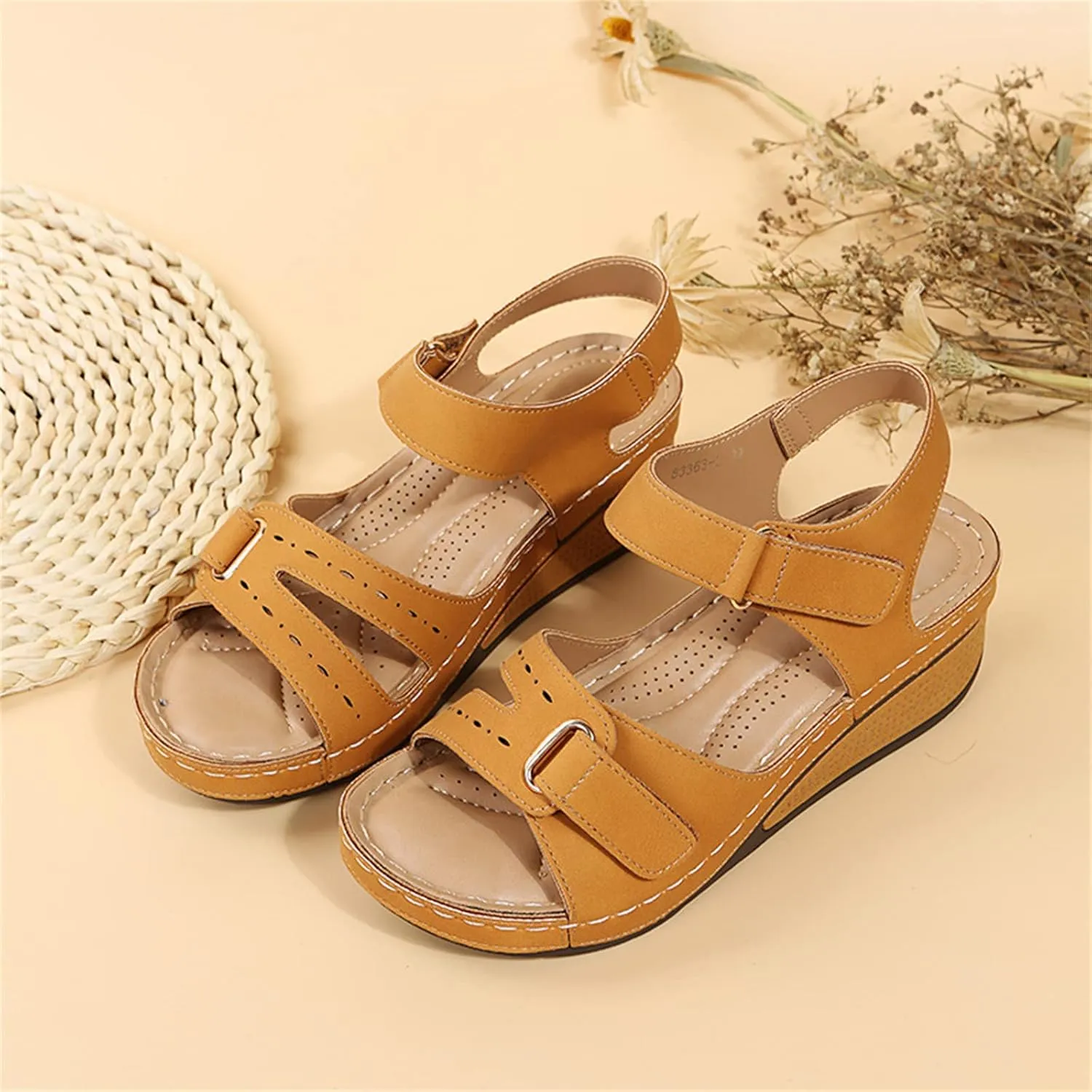 Ladmiple Orthopedic Sandals For Women Dressy Summer Arch Support Flip Flops Soft Comfortable Orthotic Slides Beach Shoes