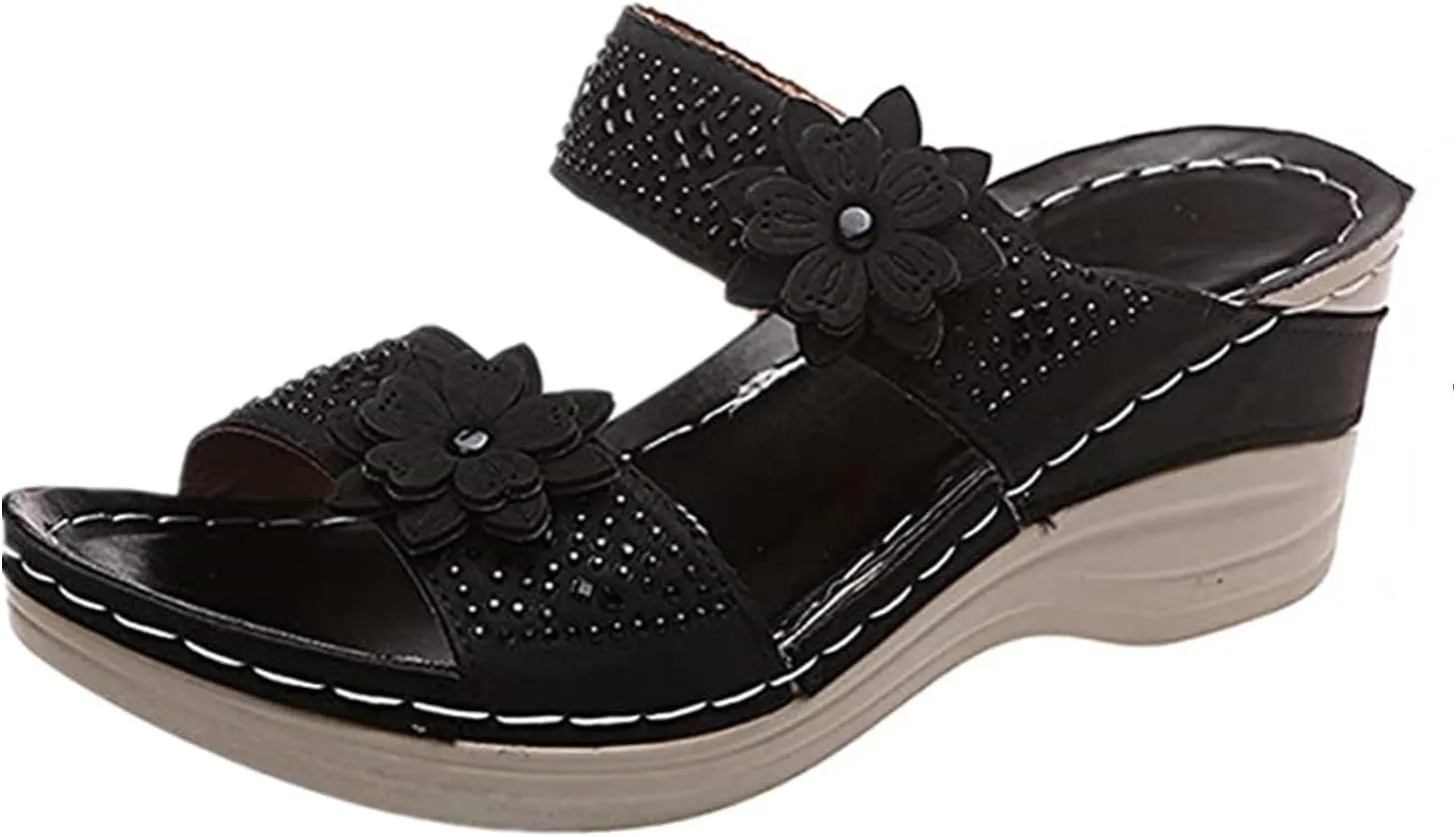 Ladmiple Orthopedic Sandals For Women Plantar Fasciitis Arch Heel Support Comfortable Flip Flops Dressy Summer Orthotic Slide