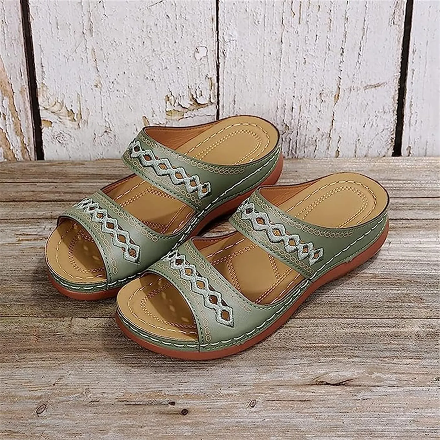 Ladmiple Orthopedic Sandals For Women Plantar Fasciitis Arch Heel Support Comfortable Orthotic Flip Flops Dressy Summer Slide