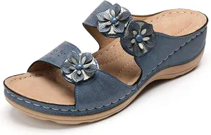 Ladmiple Orthotic Dress Sandals For Women With Arch Support Orthopedic Flip Flops Soft Summer Beach Shoes Comfortable Slides