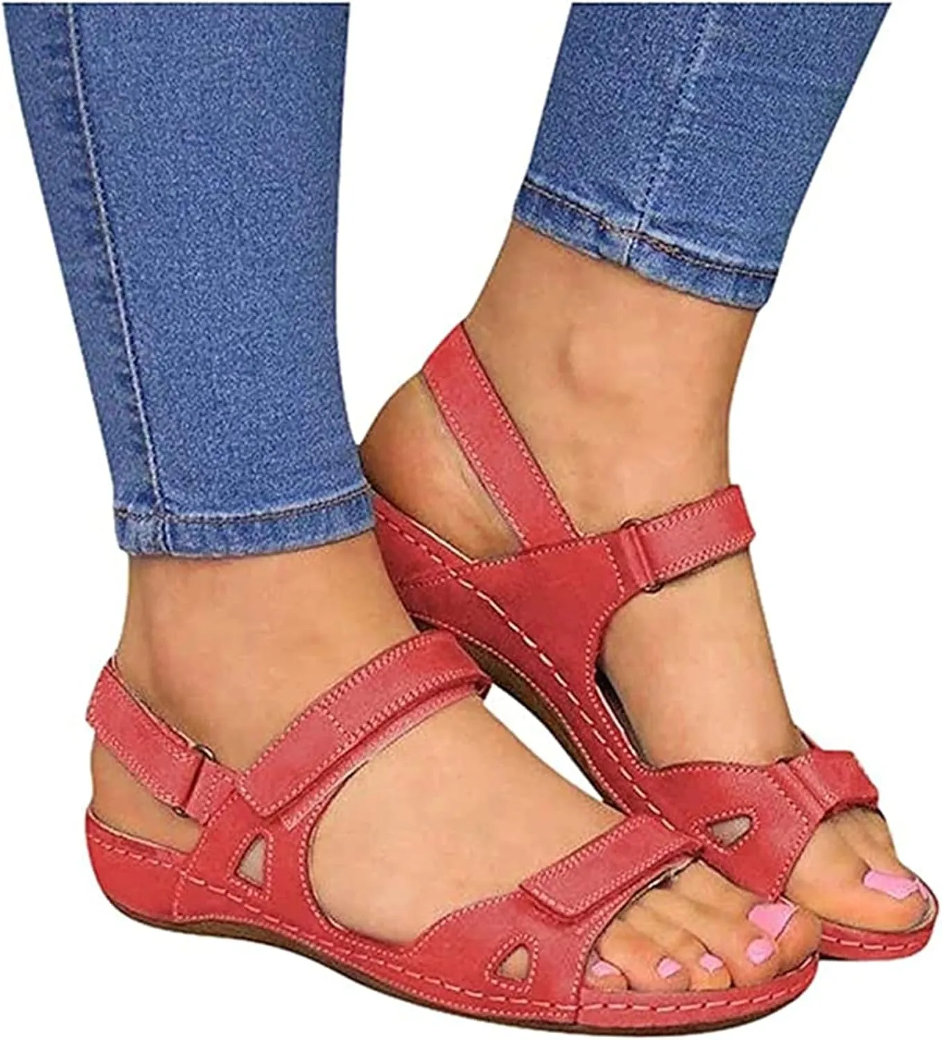 Ladmiple Orthotic Sandals For Women Dressy Summer Orthopedic Flip Flops Soft Comfortable Slides Beach Shoes With Arch Support