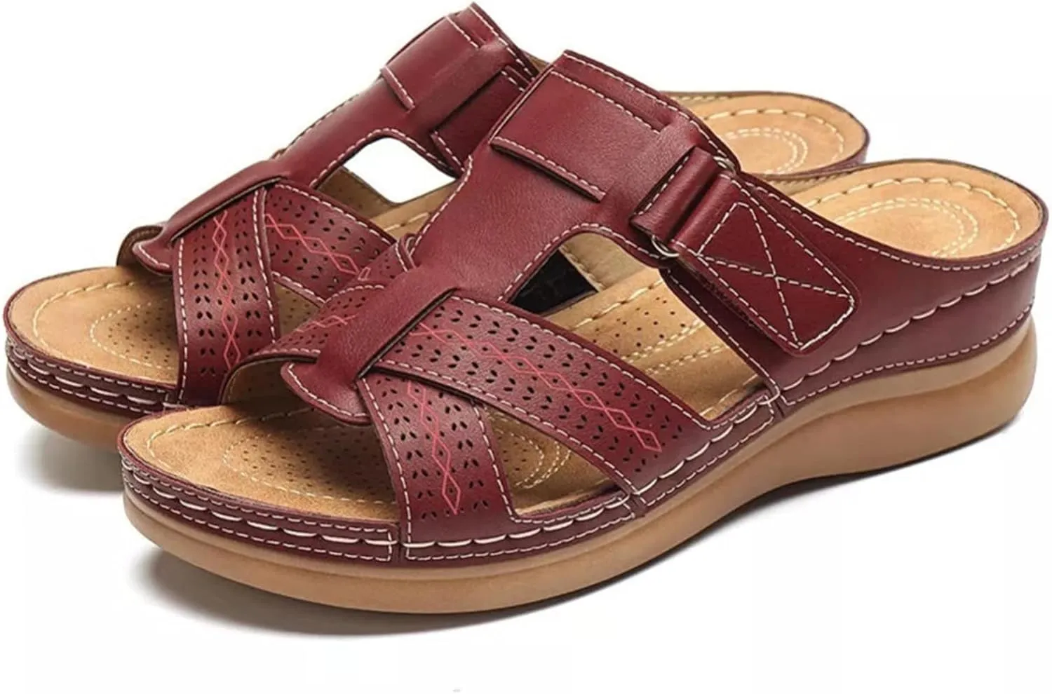 Ladmiple Orthotic Sandals For Women Wide Width Arch Support Orthopedic Flip Flops Soft Summer Dressy Comfortable Slides 2024