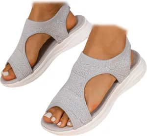 Ladmiple Sandals Women Comfortable Cute Orthopedic Sandals Arch Support Flip Flops Soft Dressy Orthotic Summer Beach Shoes
