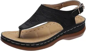 Ladmiple Sandals Women Comfortable Walking Arch Support Orthopedic Flip Flops Soft Dressy Summer Orthotic Slides 2024