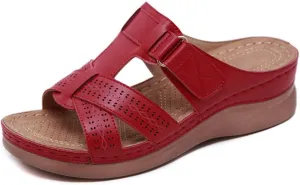 Ladmiple Sandals Women Dressy Summer Flat Arch Support Orthopedic Flip Flops Soft Comfortable Walking Orthotic Slides 2024