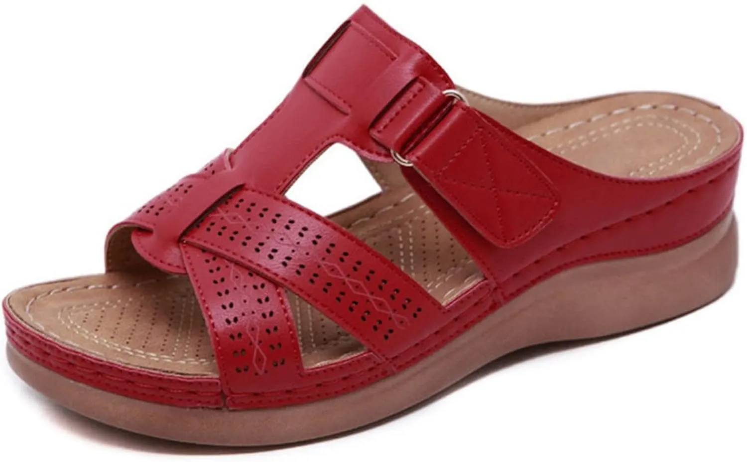 Ladmiple Sandals Women Dressy Summer Flat Arch Support Orthopedic Flip Flops Soft Comfortable Walking Orthotic Slides 2024