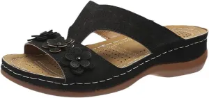 Ladmiple Womens Sandals Comfortable Dressy Wedge Heel Orthotic Flip Flops Walking Arch Support Summer Orthopedic Slippers