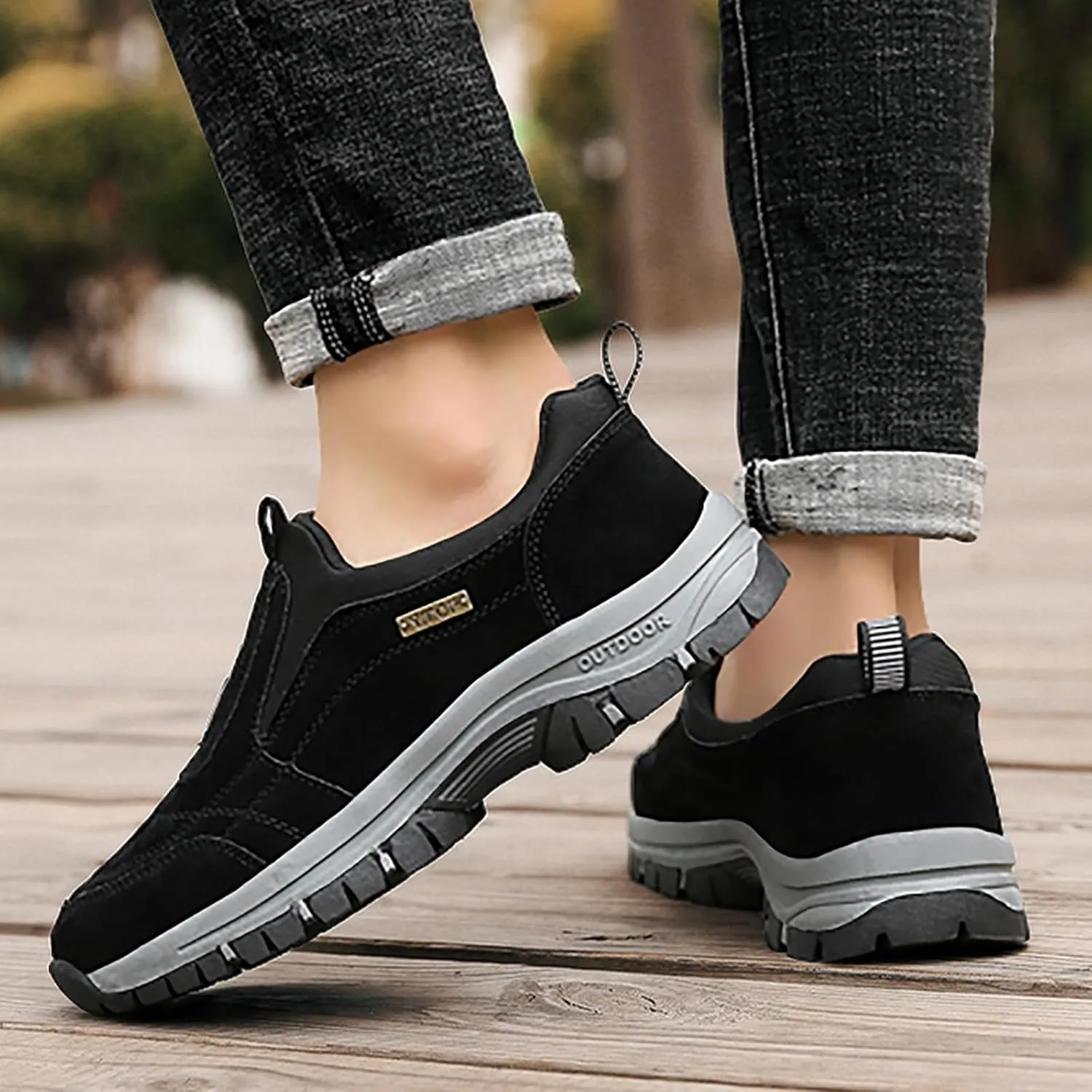 Lightweight Shoes Men's Foreign Trade Mountaineering Shoes Men's Spring and Summer Outdoor Slip Off Road