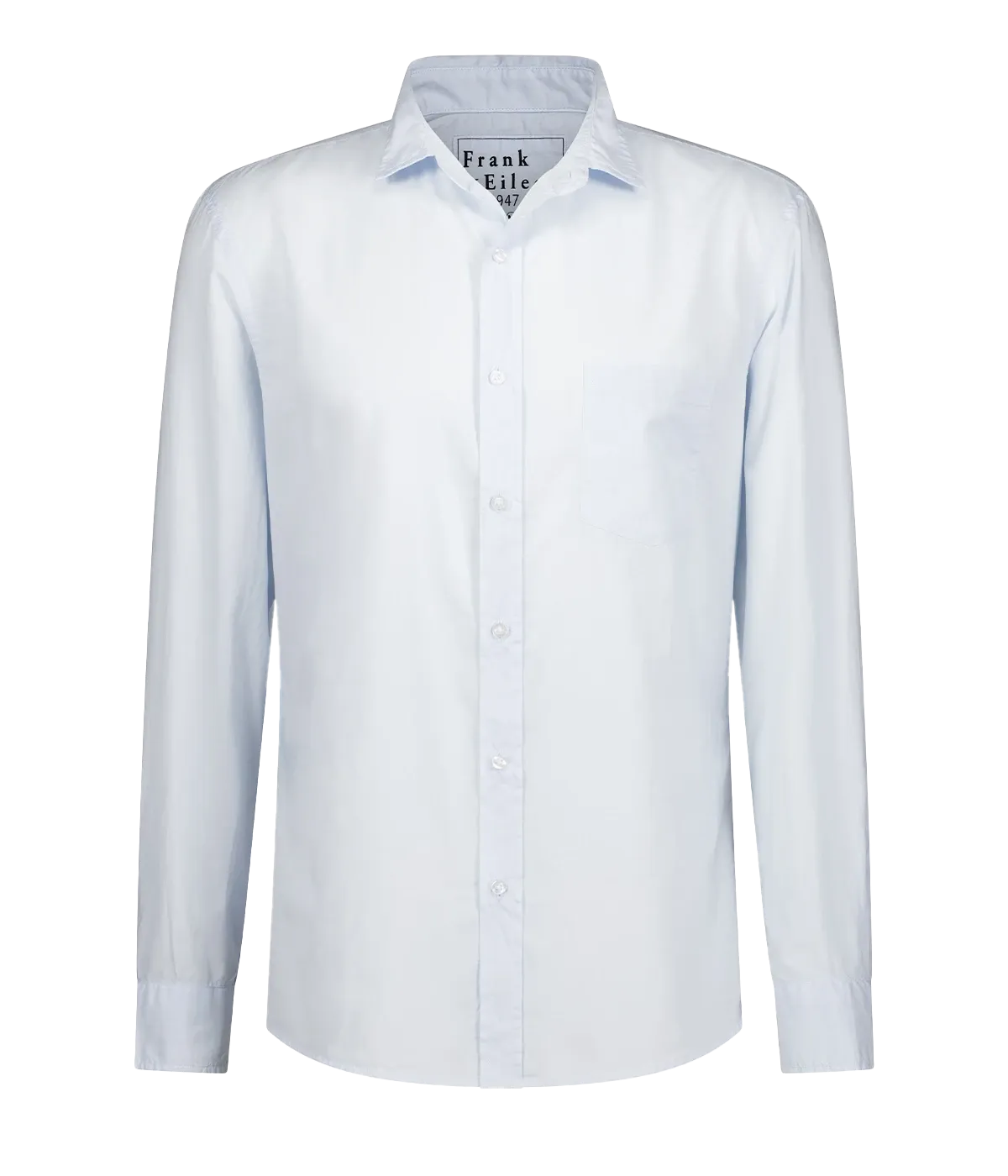 Luke Woven Poplin Shirt in Shirting Blue