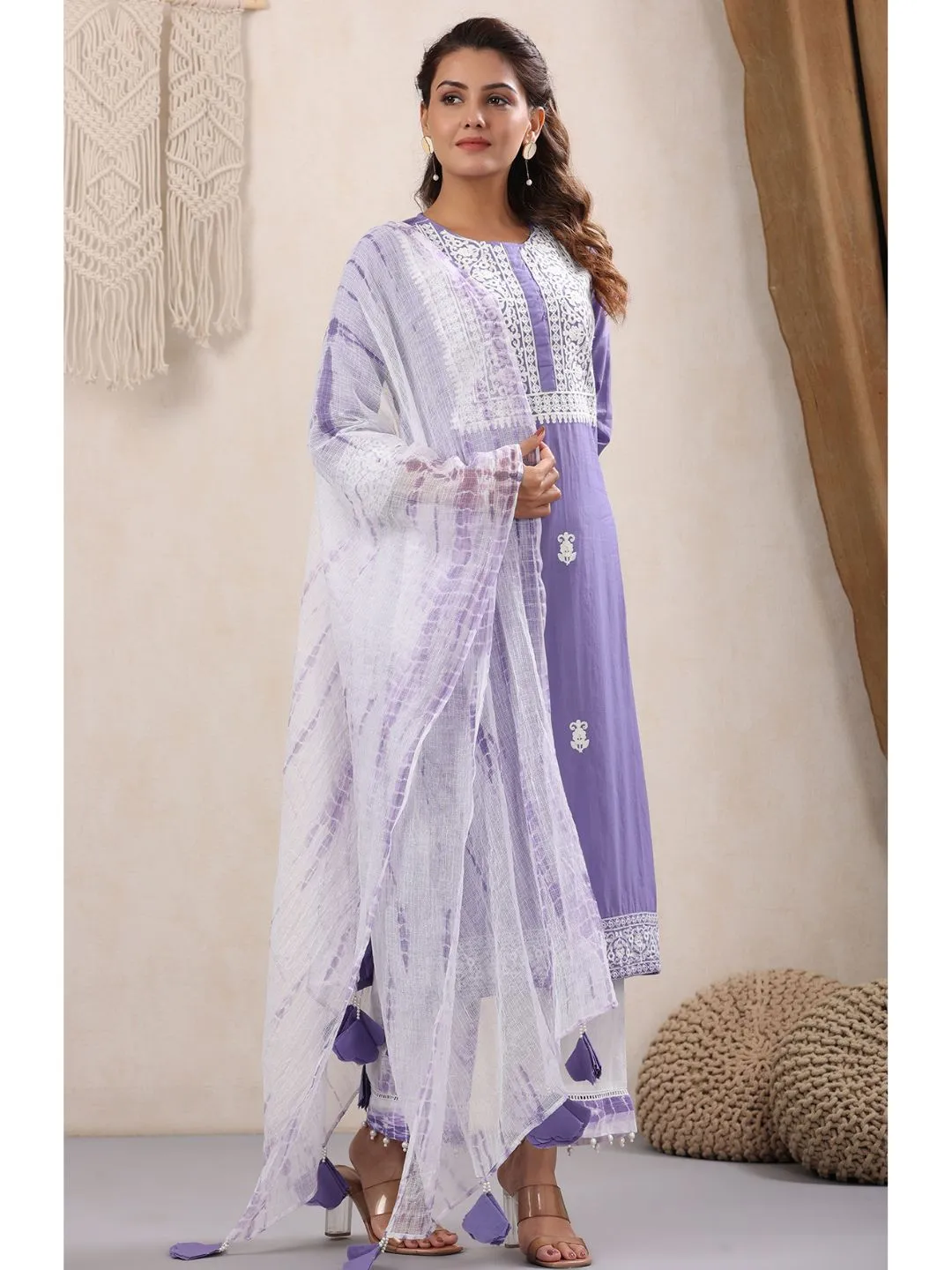 Mariam Cotton Embroidered 3-Piece Kurta Set