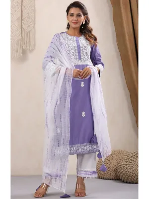 Mariam Cotton Embroidered 3-Piece Kurta Set