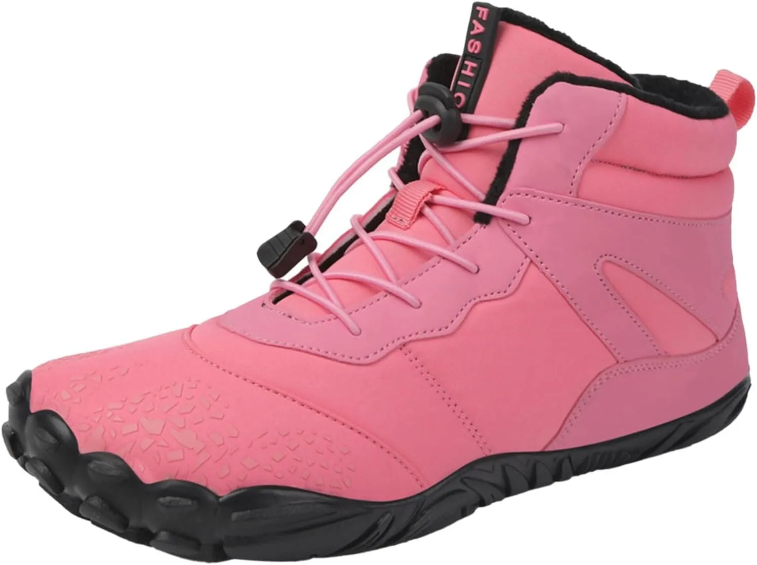 Men Work Boots Steel Toe Hiking Sneakers Warm Fur Lined Working Shoes for Women Business Casual Slip On Platform Shoes Lightweight Comfortable Hike Grounded Footwear