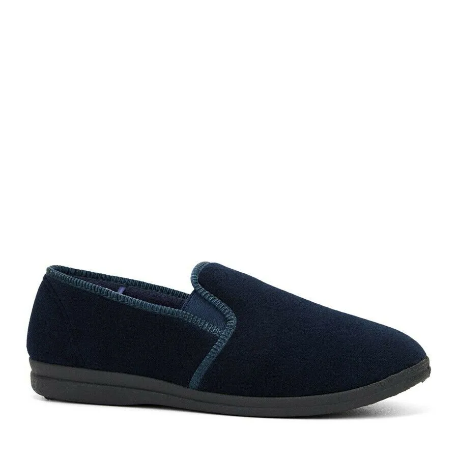 Mens Grosby Percy Slippers Navy