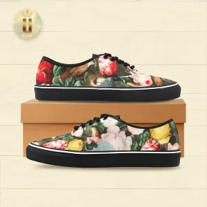 Men's Rose Temple Classic Low Top Canvas Lace-Up Shoes