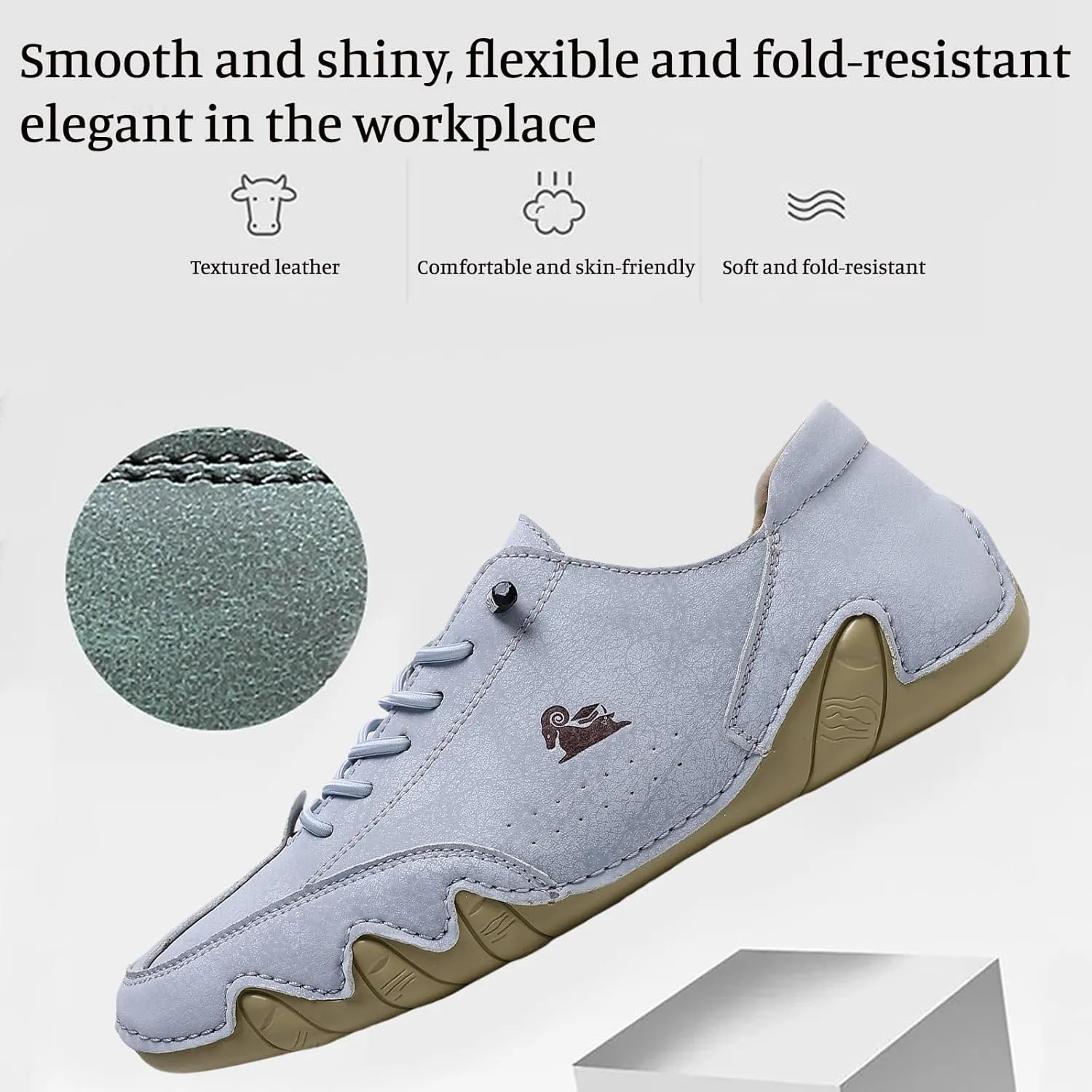 Men's Slip on Loafers Breathable Leather Shoes Driving Shoes Women's Fashion Sneakers Casual Slip On Shoe Comfort Handmade Chukka Boots Dress Walking Running Shoe Casual Lightweight Sneakers Unisex