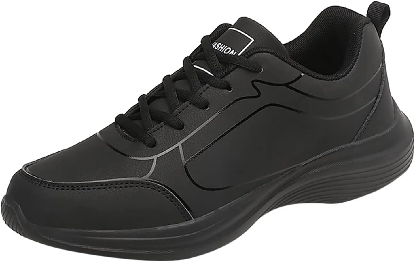 Men's Walking Sneakers Flat Non Slip Lightweight Breathable Outdoor Mens Comfortable Lace Up Sport Shoes