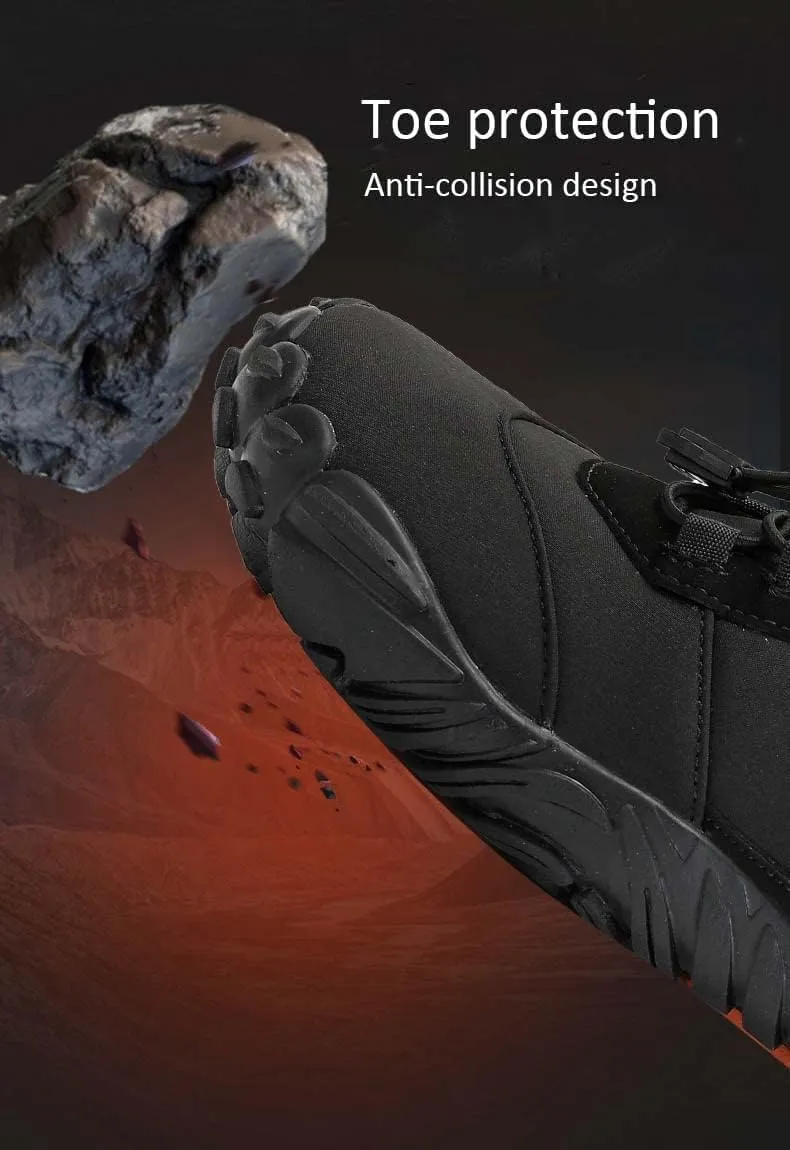 Mens Winter Trekking Backpacking Snow Boots Water Resistant Shoes Anti-Slip Fully Fur Lined Casual Lightweight Hiking Boot Men's High Top Barefoot Shoes Minimalist Trail Running Shoes Ankle Boots