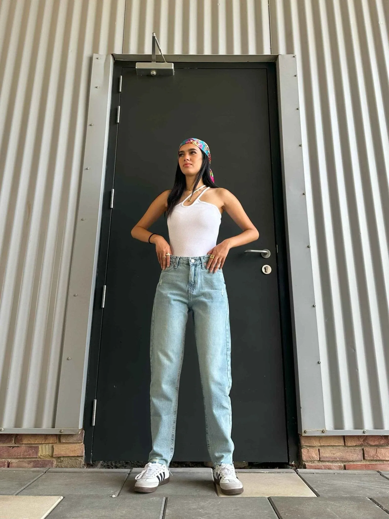Mom Fit - Light Vintage Green