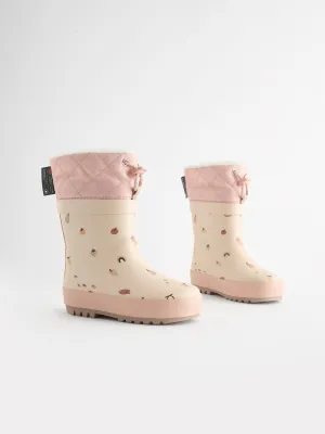 Neutral Fruit Cuff Wellies