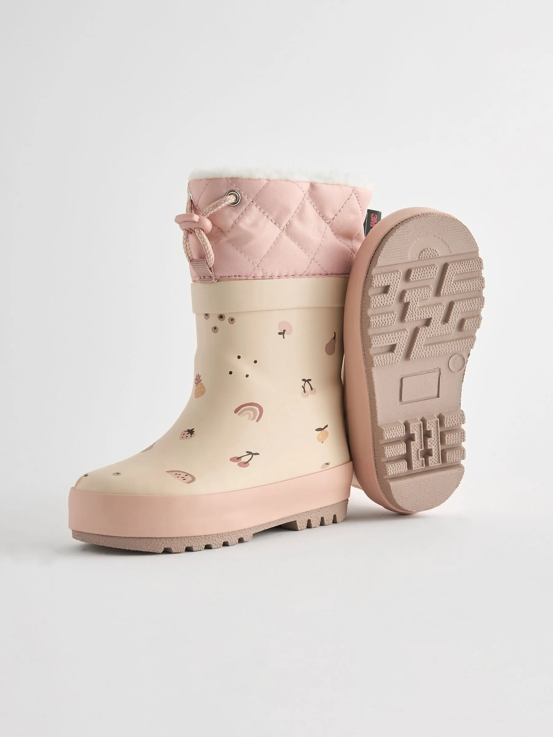 Neutral Fruit Cuff Wellies