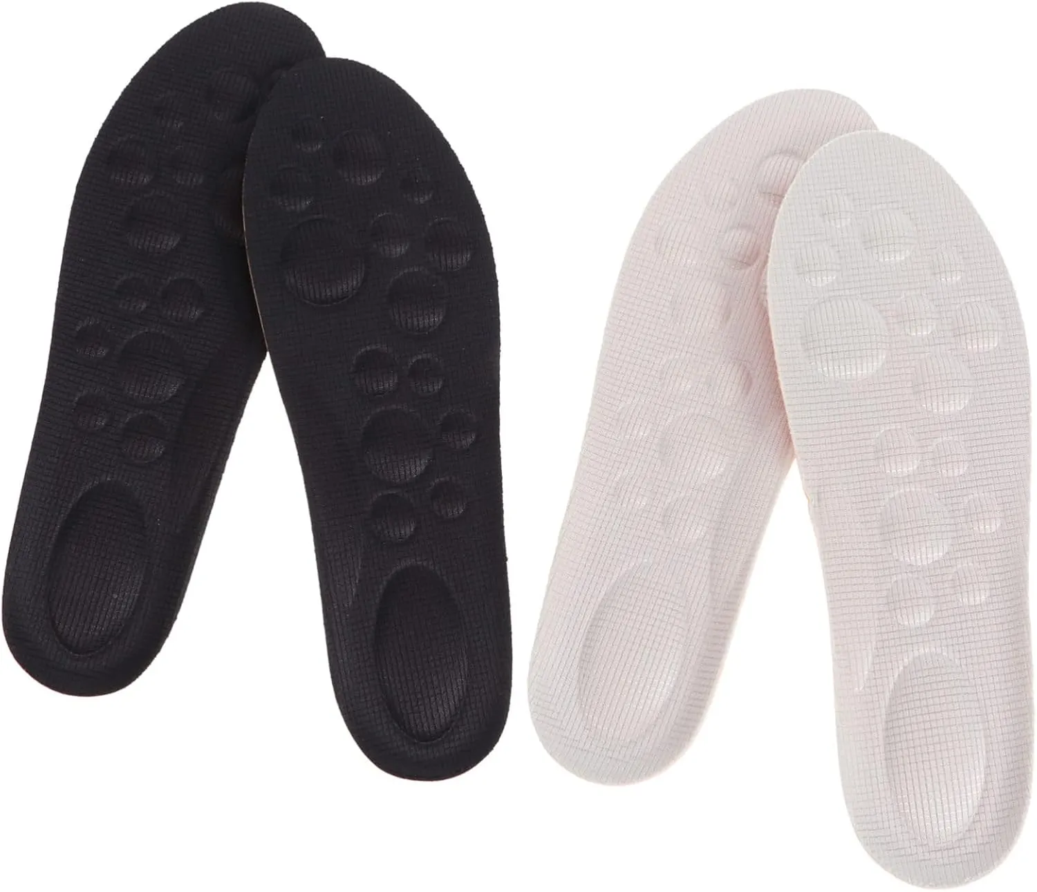 PartyKindom 2 Pairs Breathable Massage Insoles Arch Support Shoe Pads for Comfort Impact Reduction and Daily Sports Activities Suitable