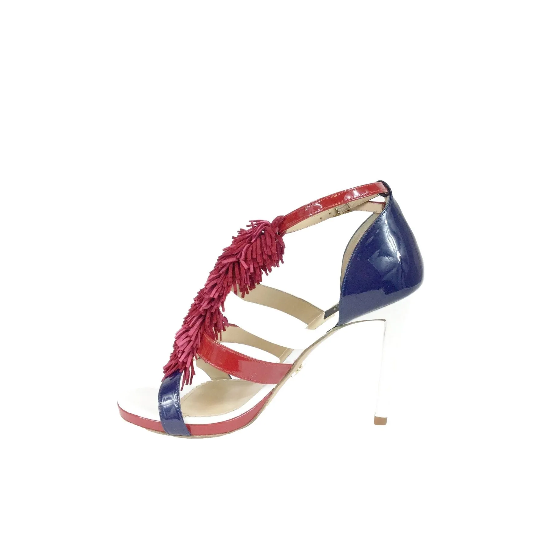 Red Fringe Sandals