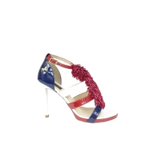 Red Fringe Sandals