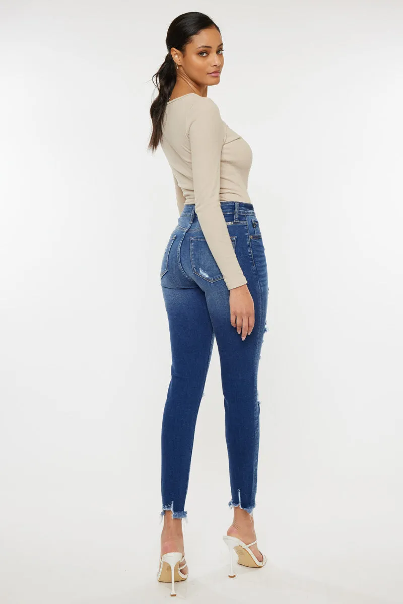 Samantha High Rise Ankle Skinny Jeans