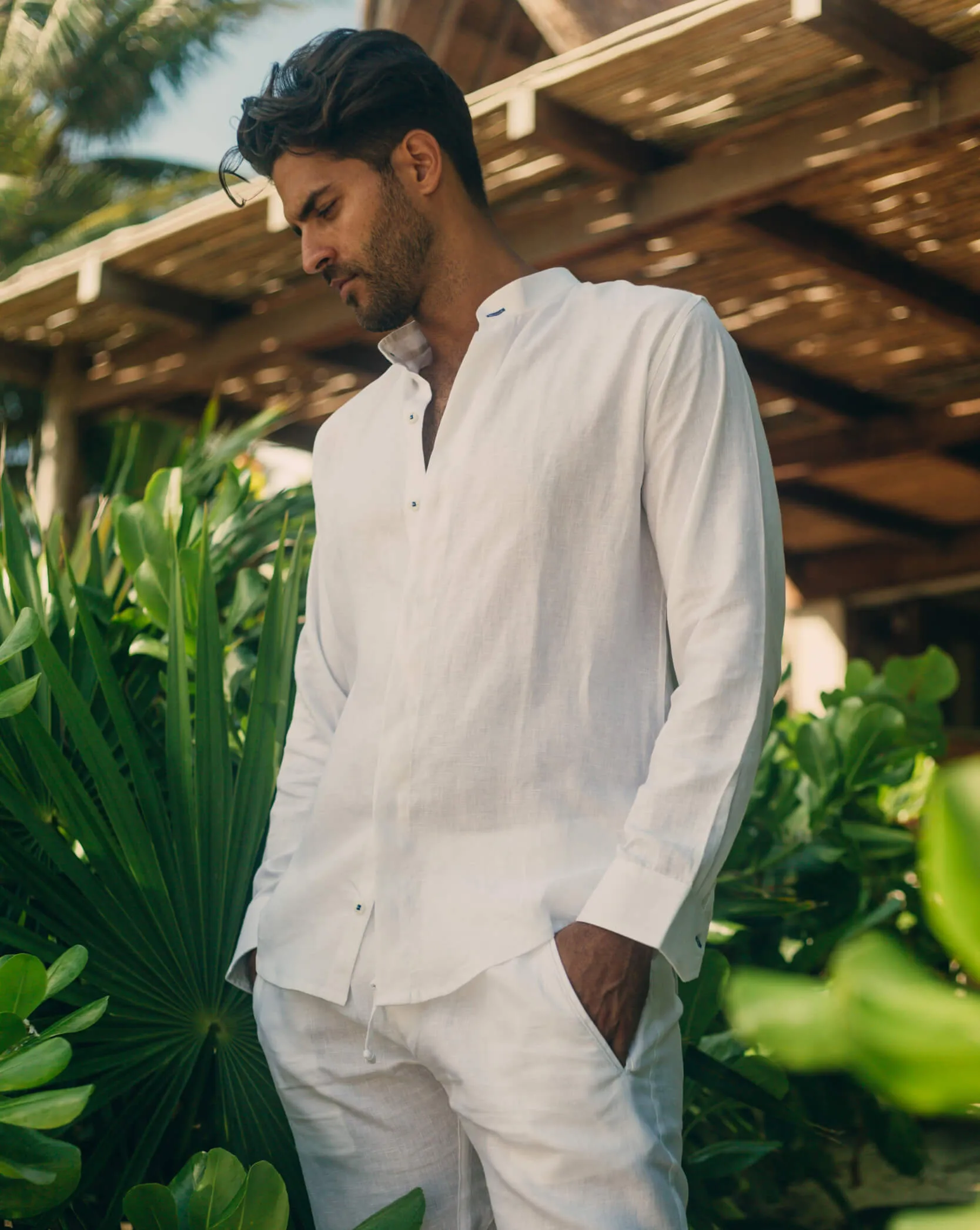 SARDINIA Linen Pant - White