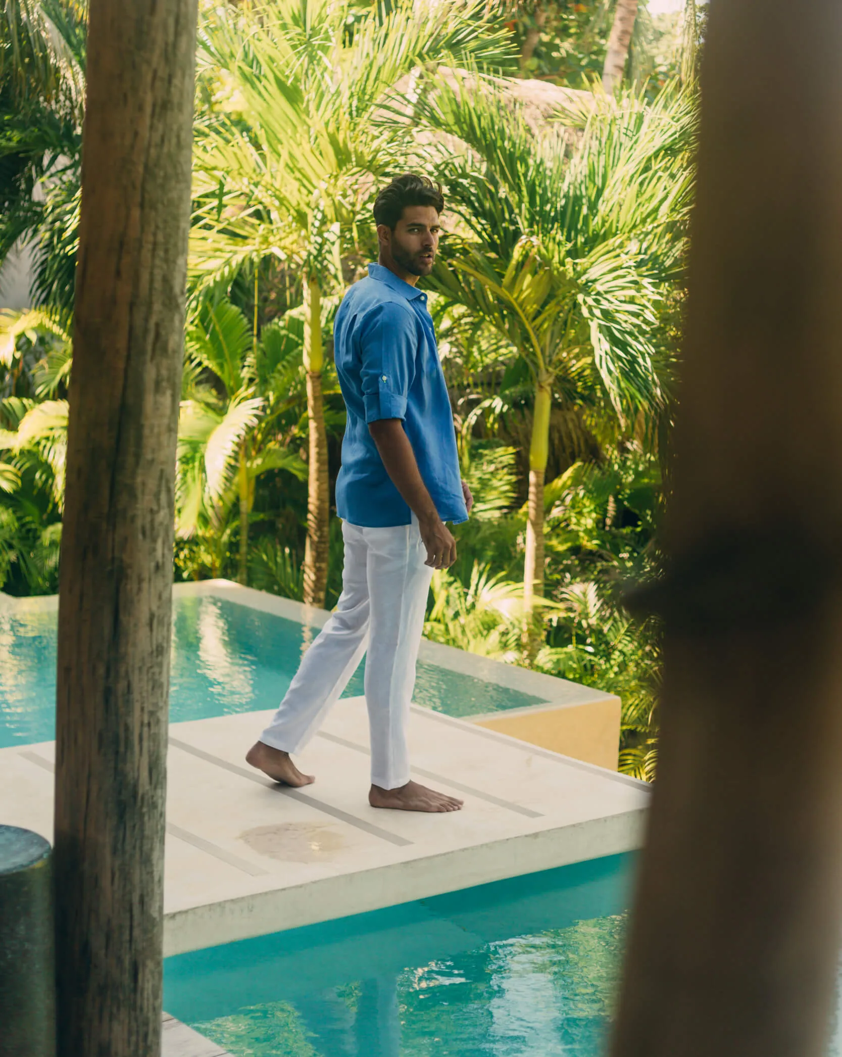 SARDINIA Linen Pant - White