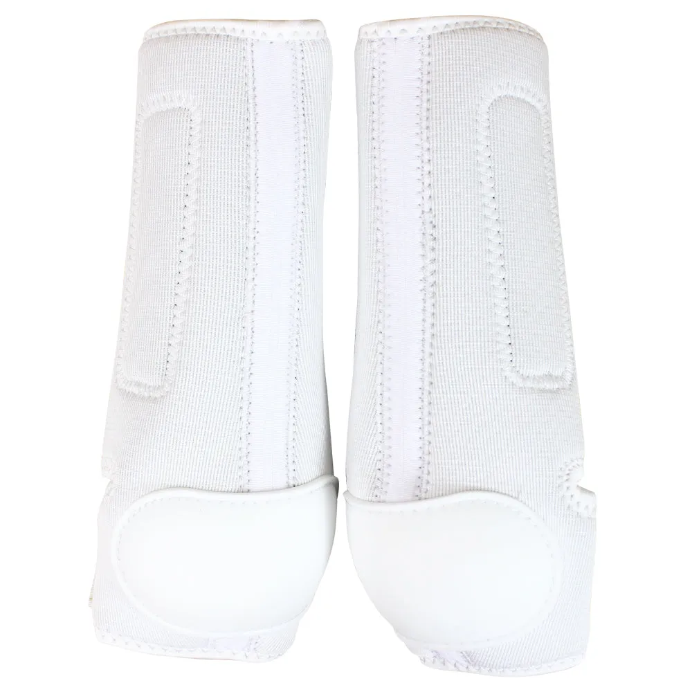 Small White Classic Equine Western Horse Tack Pro Tech Hind Boots