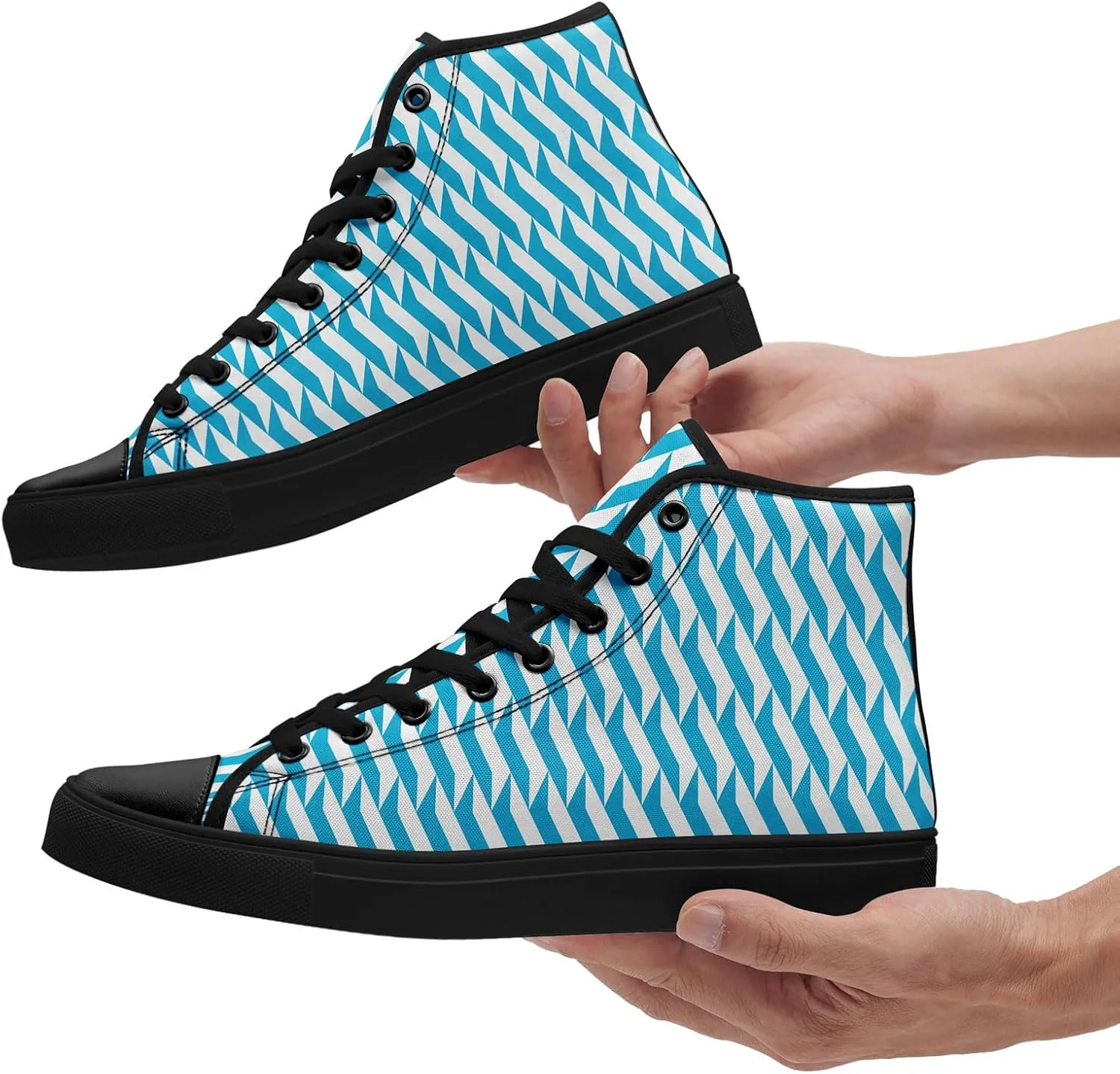 Spring Summer High Top Canvas Sneakers for Boys Girls, Breathable Lightweight Comfortable Rubber Sole Casual Outdoor Shoes