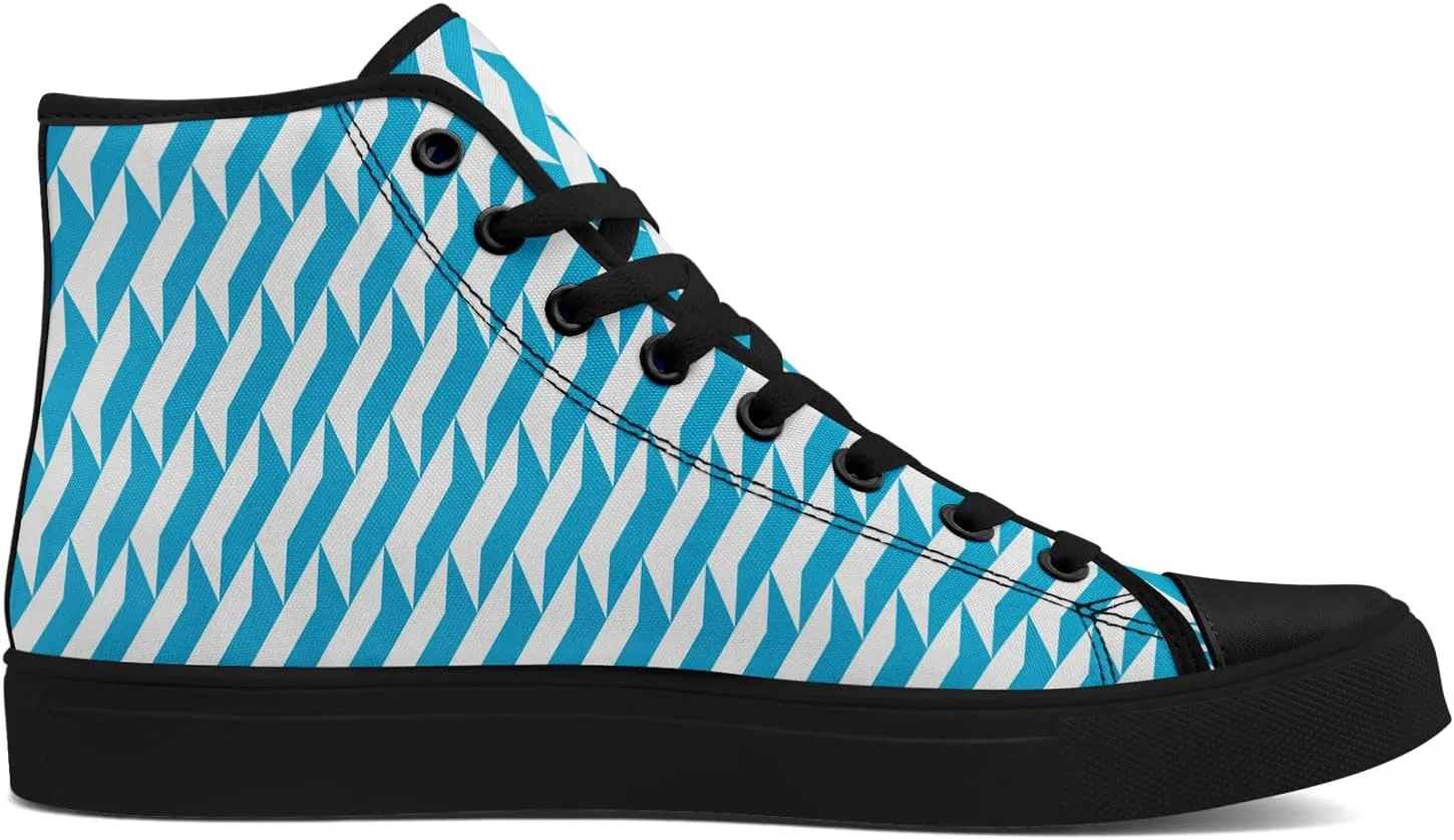 Spring Summer High Top Canvas Sneakers for Boys Girls, Breathable Lightweight Comfortable Rubber Sole Casual Outdoor Shoes