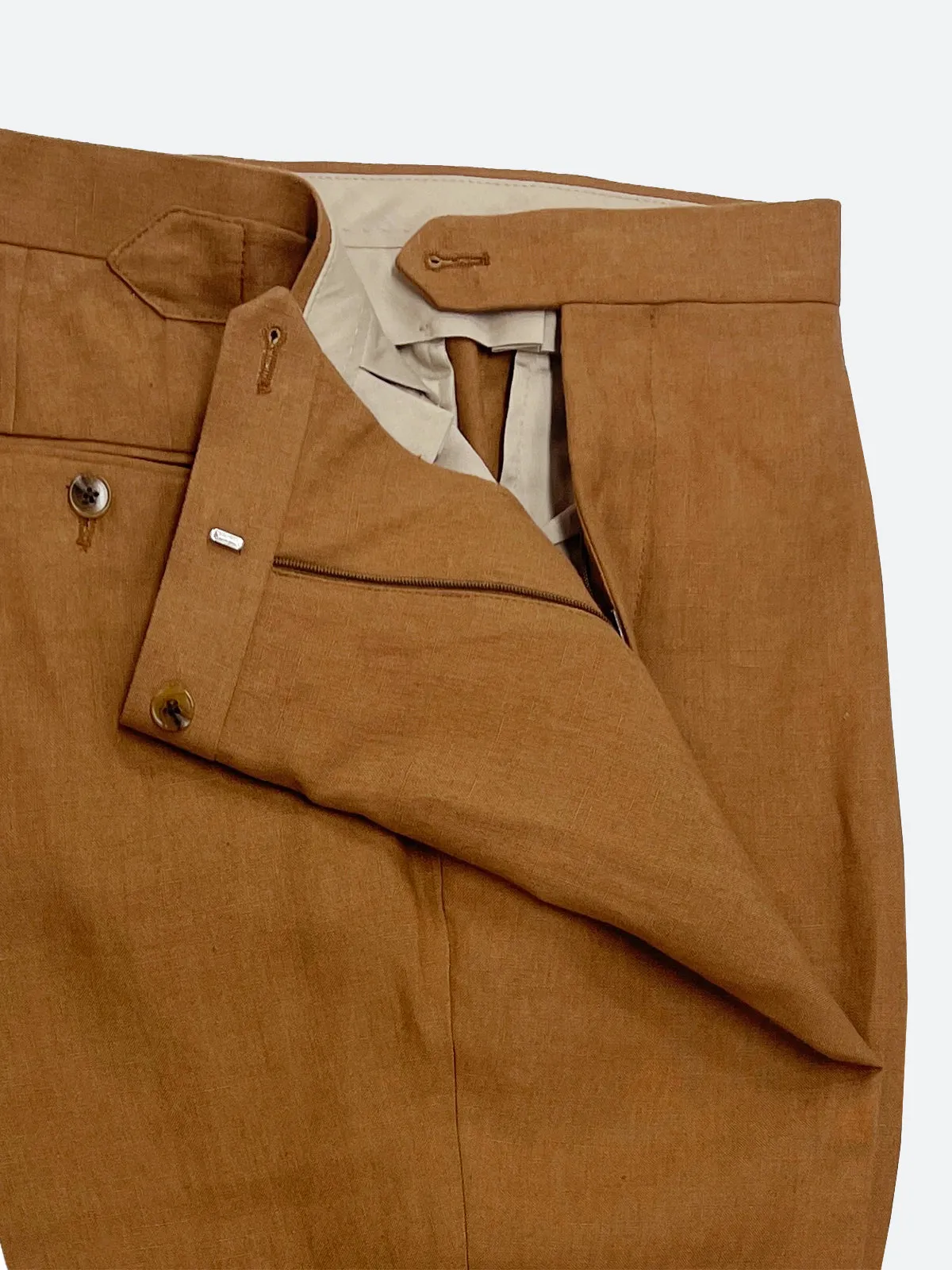 Summer Linen Trouser - Tobacco