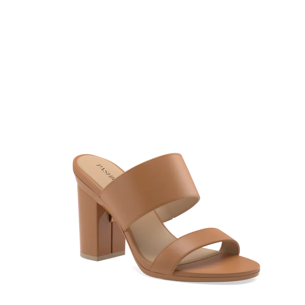 The Slide - Whiskey   Block Heel Kit 4 Whiskey