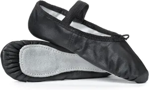 Theatricals Girls Beginner Leather Full Sole Ballet Shoes