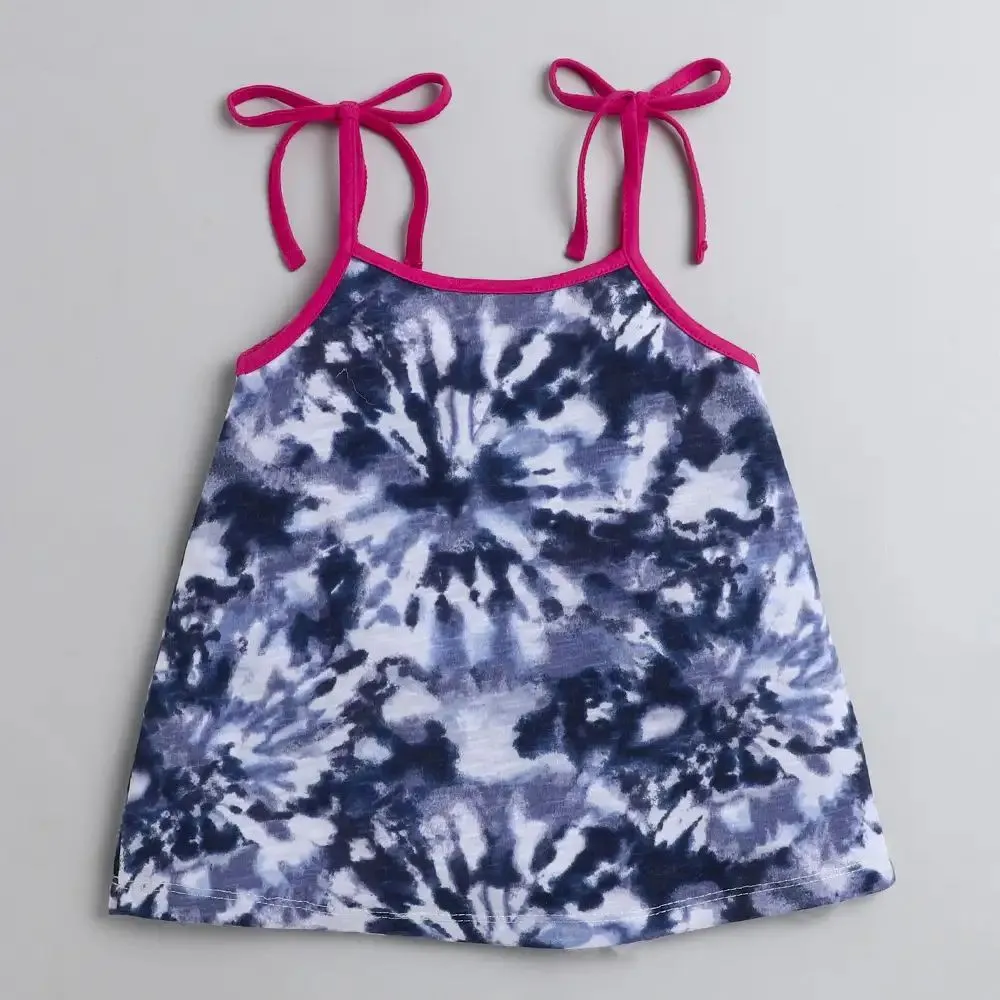Tie and Dye Open Strap and Frill Set
