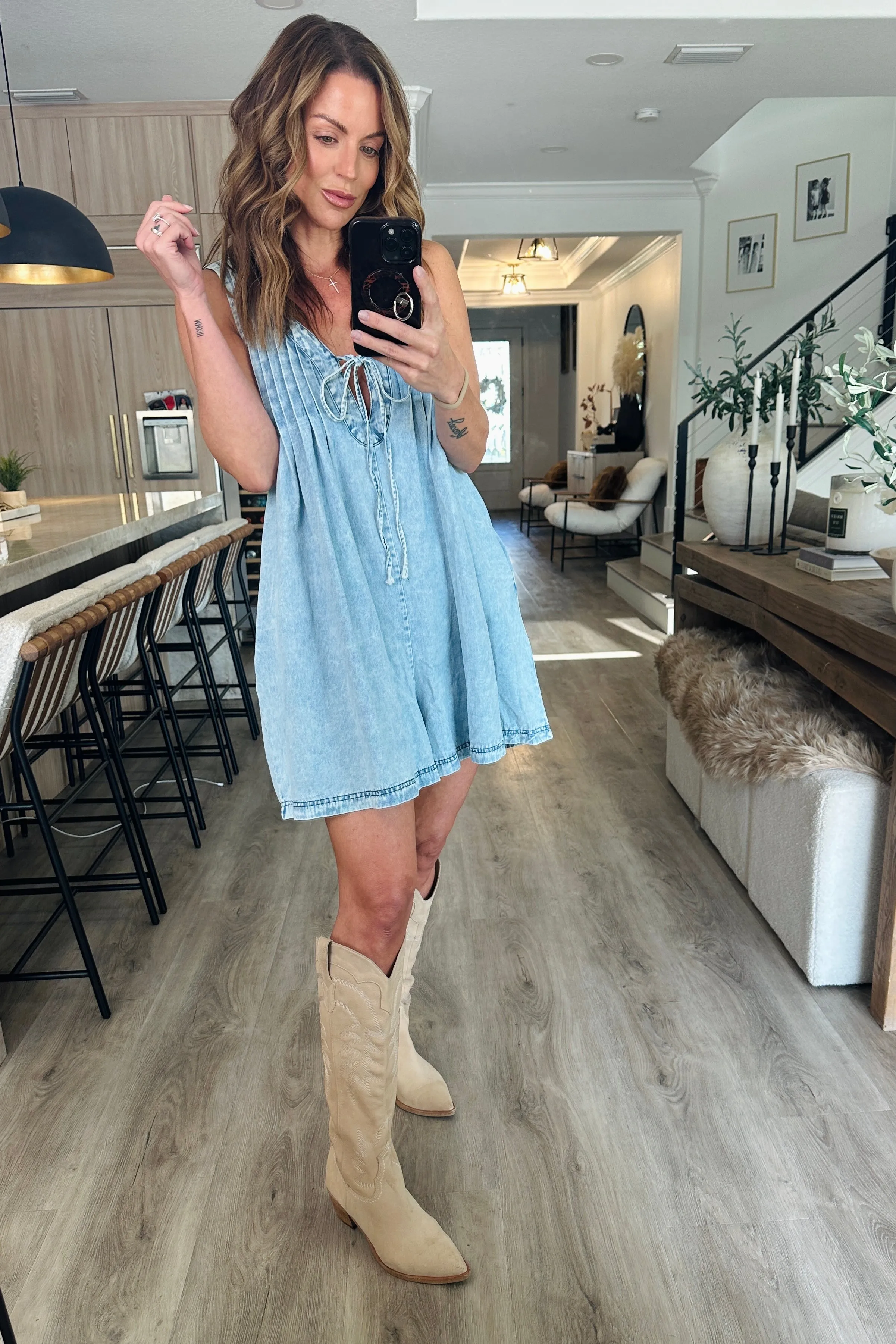 Tied Romper with Pockets