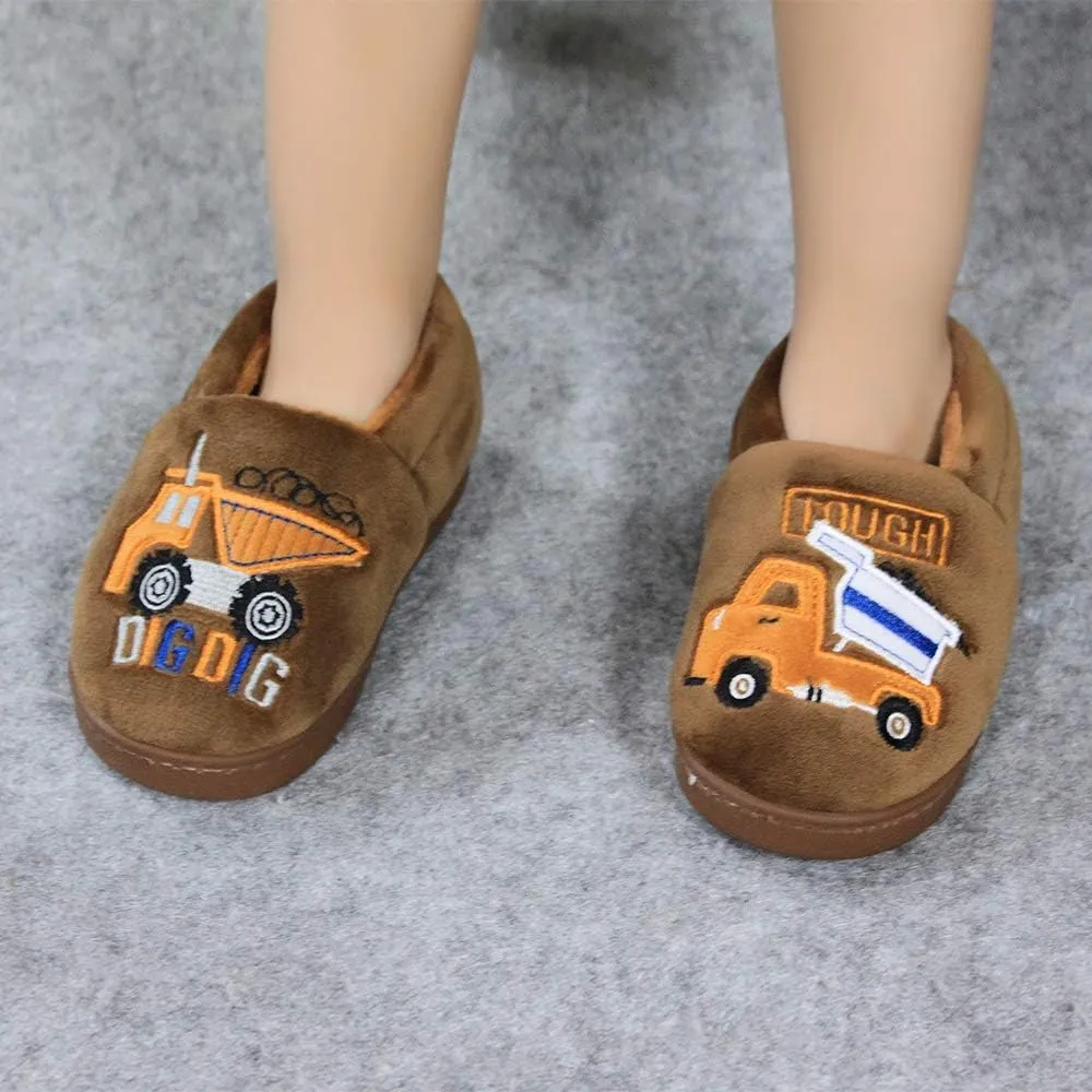 Toddler Slippers Boys Girls House Shoes Little Kids Home Indoor Bedroom Cute Warm Winter Slipper