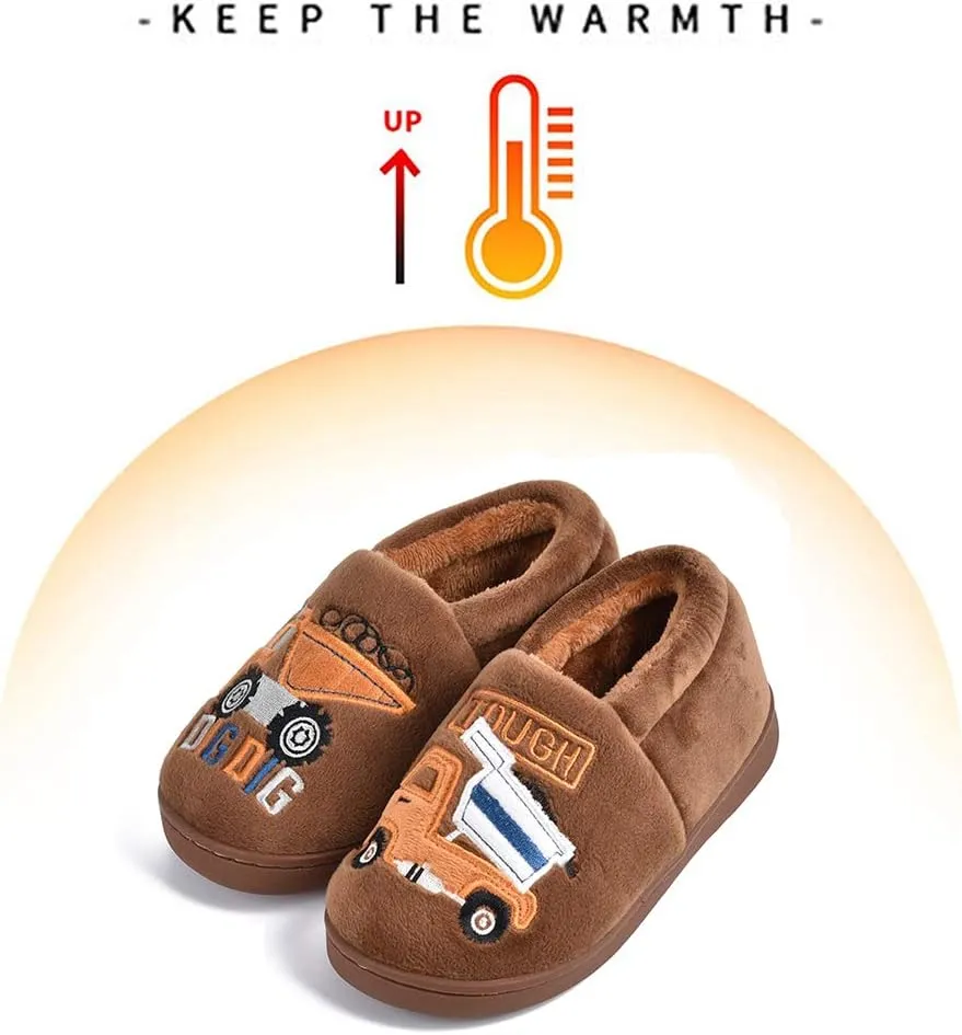 Toddler Slippers Boys Girls House Shoes Little Kids Home Indoor Bedroom Cute Warm Winter Slipper
