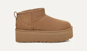 UGG Classic Ultra Mini Platform Boot in Chestnut