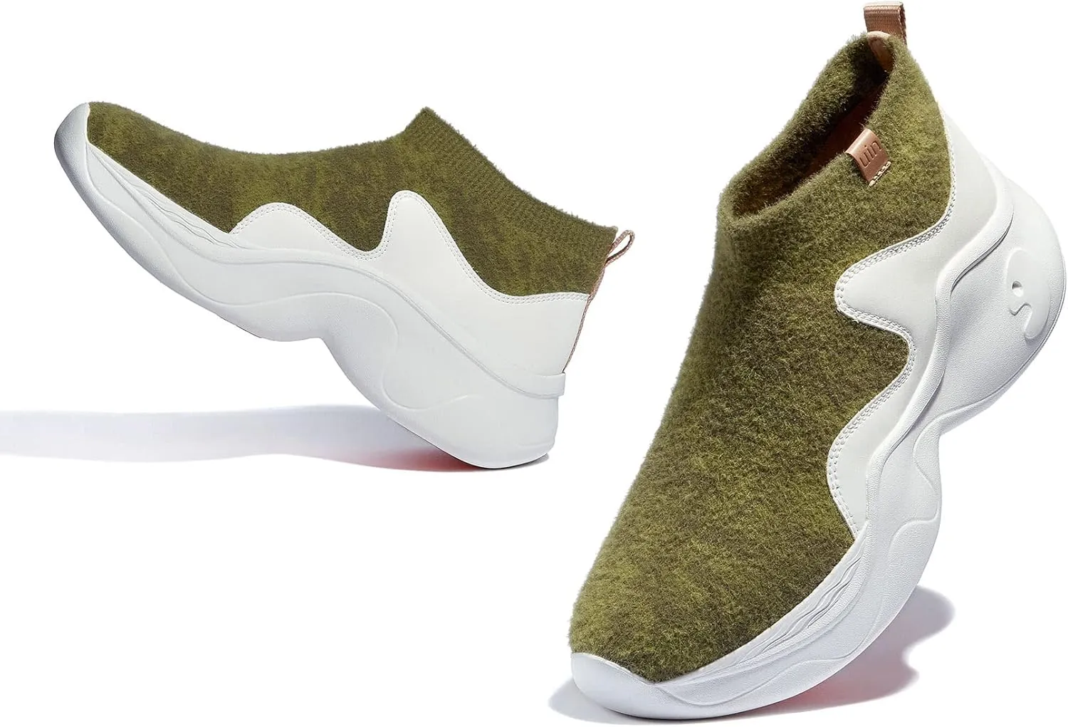 UIN Women's High Top Knitted Chunky Sneakers Casual Lightweight Comfort Dad Shoes Palma 