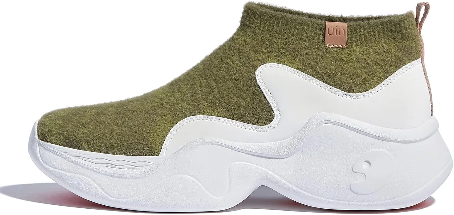 UIN Women's High Top Knitted Chunky Sneakers Casual Lightweight Comfort Dad Shoes Palma 