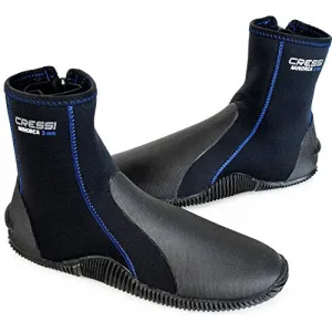 Used Cressi Minorca Tall 3mm Dive Boots Black / Blue - 5