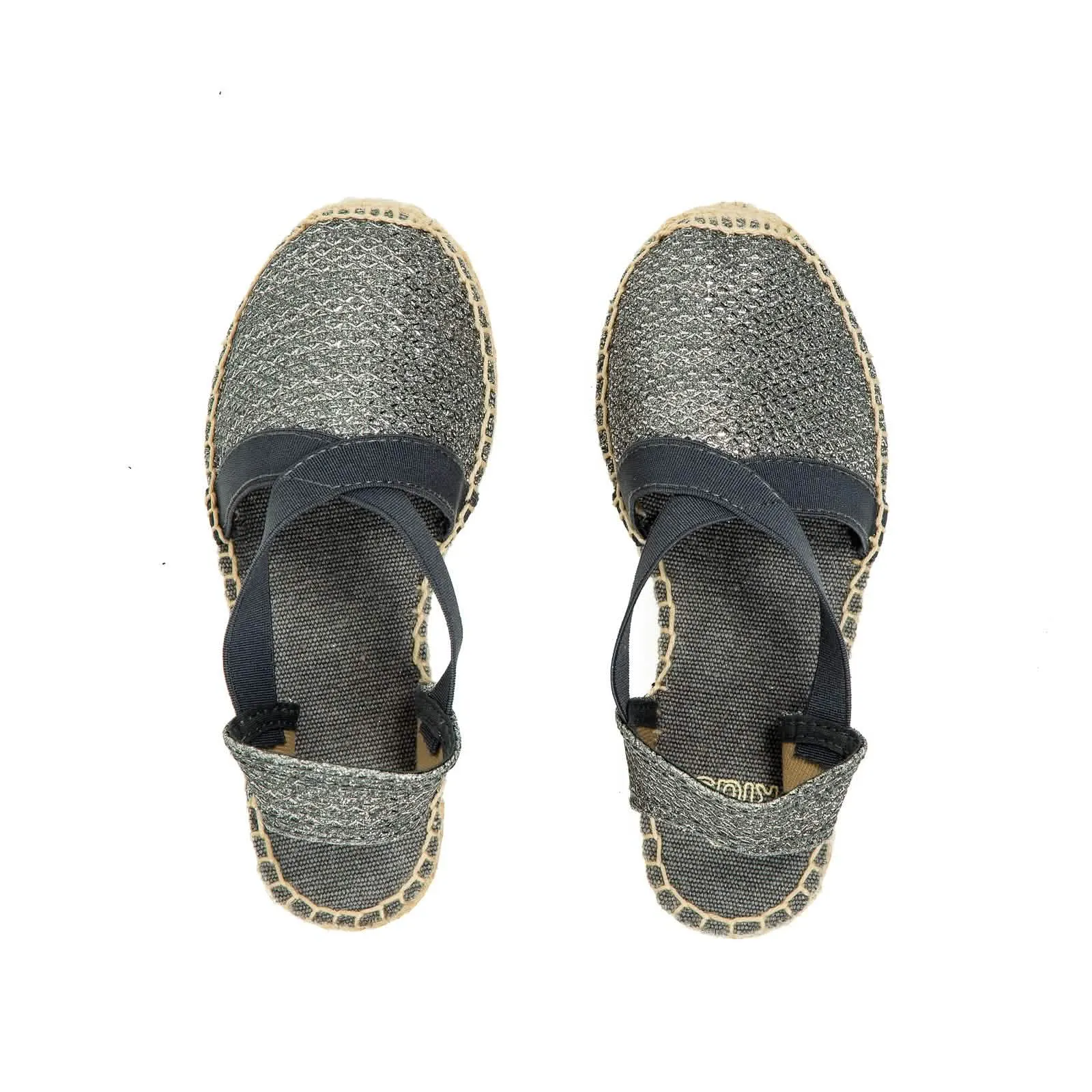 Vegan Metallic Wedge Espadrille for Kids - Edita-S