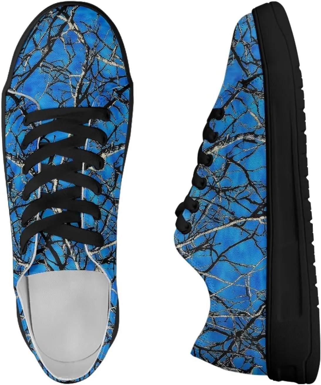 Women Classic Fashion Sneakers Lace Up Low Top Canvas Casual Sneakers Lightweight Breathable Comfort Wide Toe Shoes