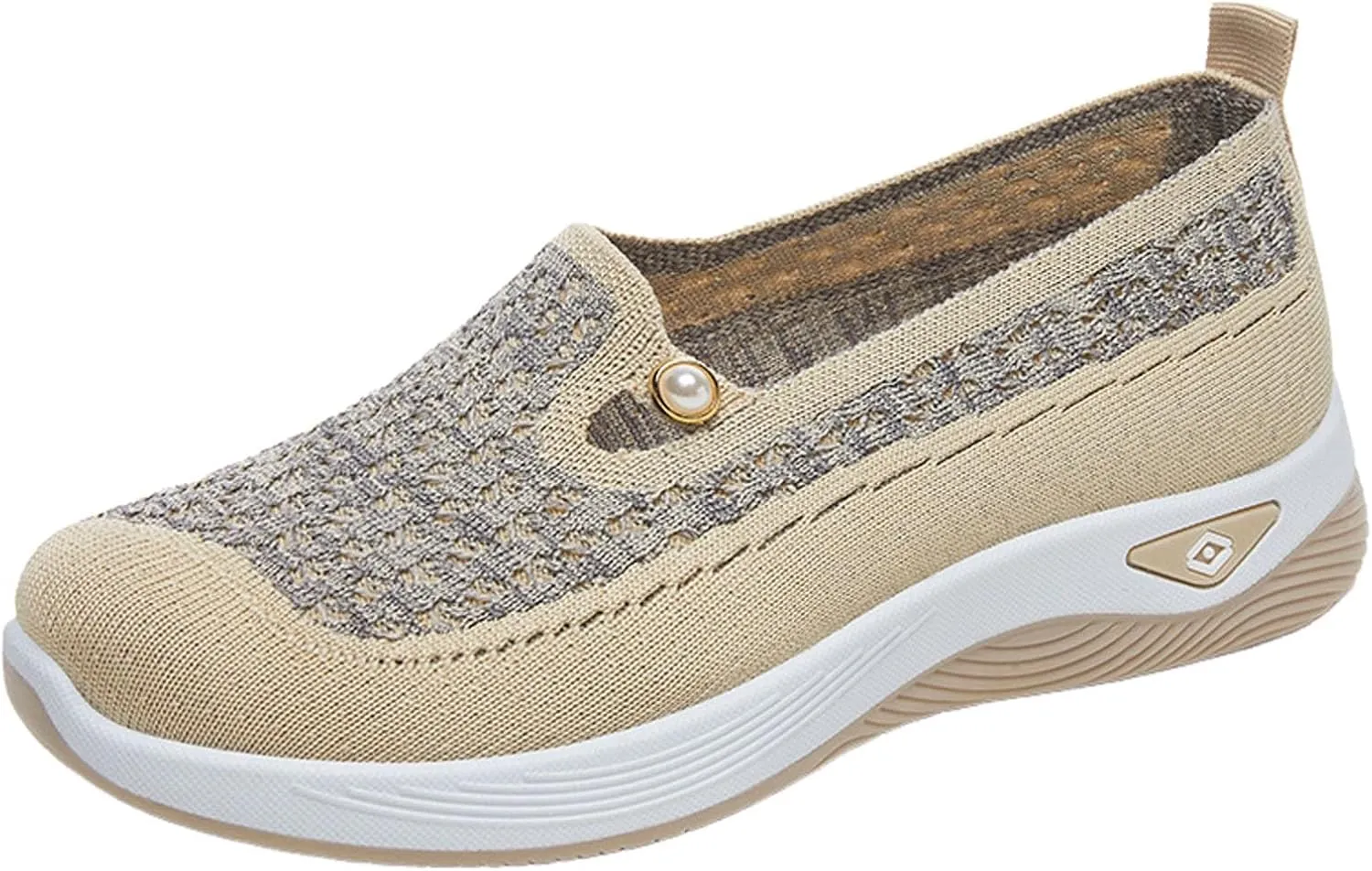 Women Orthopedic Shoes Breathable Soft Mesh Go Walking Shoes Lightweight Slip on Memory Foam Athletic Tennis Sneakers