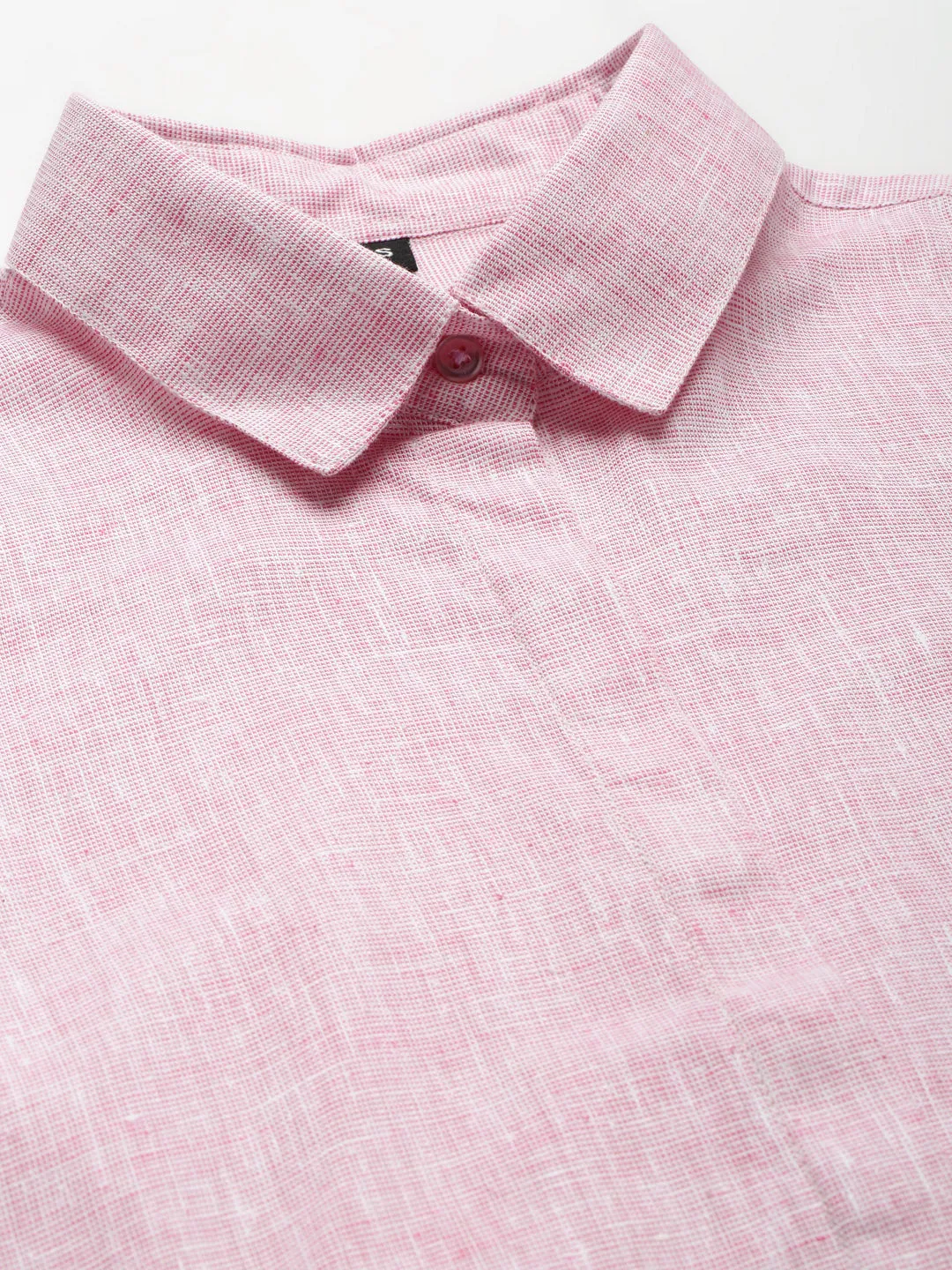 Women Pink Solid Pure Cotton Regular Fit Formal Shirt