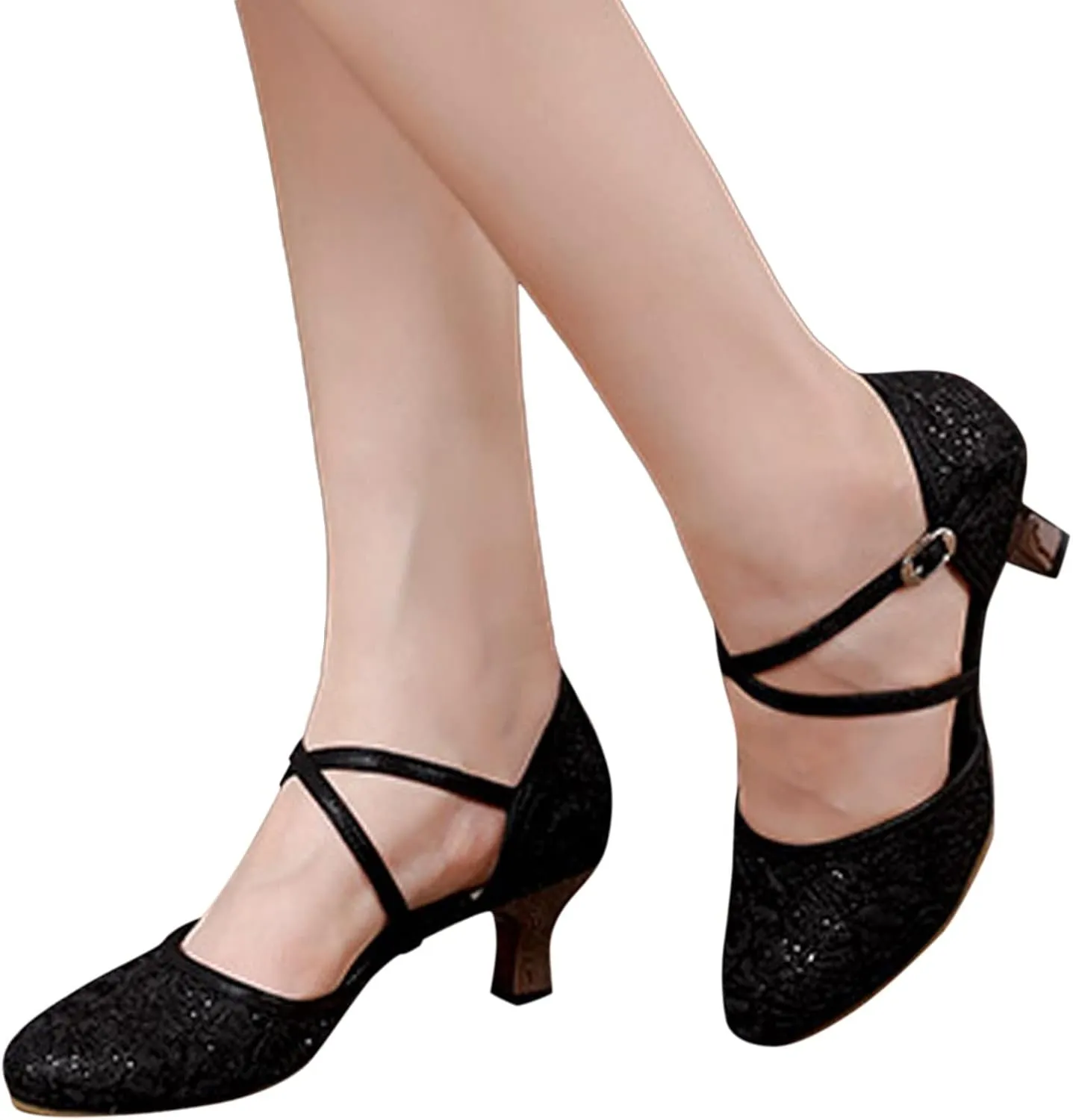 Women's Dance Sandals Color Fashion Sequins Prom Ballroom Latin Dance Shoes Sandals Sports Women Sandals